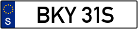 Trailer License Plate